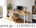 一人暮らし　ワンルーム　在宅勤務　自宅オフィス　ナチュラルインテリア 119390243