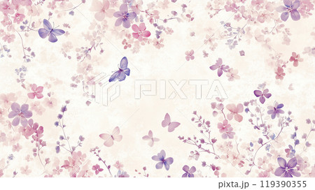 花の壁紙素材（Generative AI） 119390355