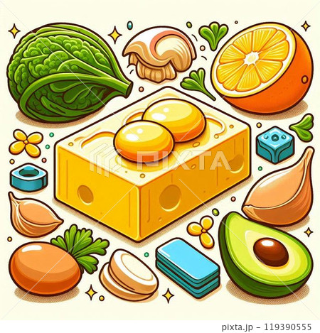 色々な野菜のイラストセット 119390555