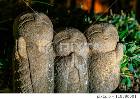 【神奈川県】ライトアップされた長谷寺の良縁地蔵 119390601
