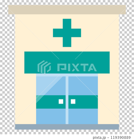 ドラッグストアのイラスト ドラッグストアのイラスト 119390889