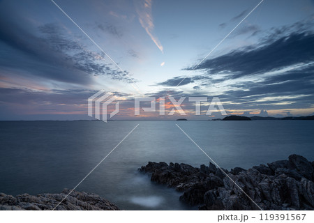 夕暮れの海岸 夕暮れの海岸 119391567