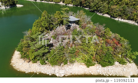 広島県世羅郡【廃万年寺観音堂】ドローン空撮_SHBS_No03 119392113