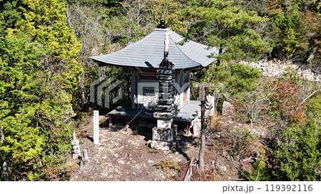広島県世羅郡【廃万年寺観音堂】ドローン空撮_SHBS_No06 119392116