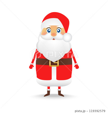 Santa Claus for Christmas on a white background Santa Claus for Christmas on a white background 119392579