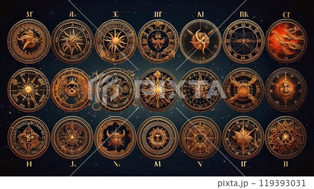 Astrological horoscope collection 119393031