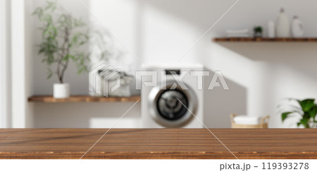 Minimalist Eco-Friendly Laundry Room with Modern Washer 3D Render Minimalist Eco-Friendly Laundry Room with Modern Washer 3D Render 119393278