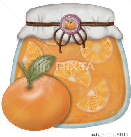 Set of fruit jams in glass jars hand drawn in cartoon style. Set of fruit jams jelly, Apple, Pineapple, Orange jelly. Set of fruit jams in glass jars hand drawn in cartoon style. Set of fruit jams jelly, Apple, Pineapple, Orange jelly. 119393313