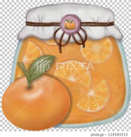 Set of fruit jams in glass jars hand drawn in cartoon style. Set of fruit jams jelly, Apple, Pineapple, Orange jelly. Set of fruit jams in glass jars hand drawn in cartoon style. Set of fruit jams jelly, Apple, Pineapple, Orange jelly. 119393313