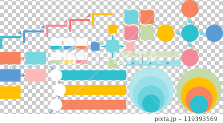 Business frame graphic material illustration Business frame graphic material illustration 119393569