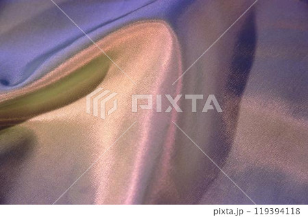 Colored textile fabrics surface close view, cloth background 119394118