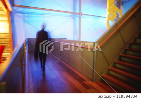 People's blurred motion in the city background People's blurred motion in the city background 119394834