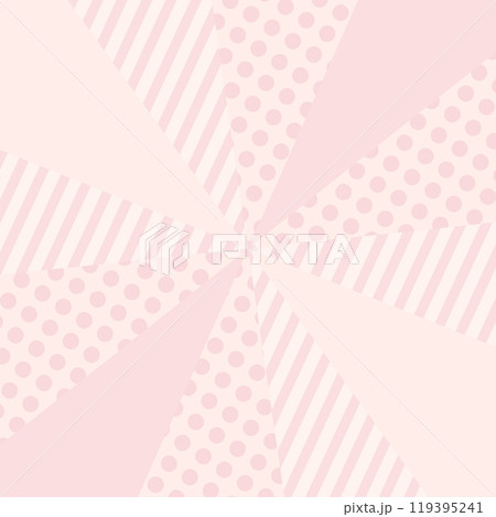 リボンのようなかわいい模様付き放射線パターン 119395241
