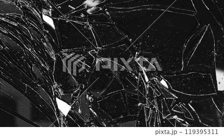 Texture of broken glass with cracks. Texture of broken glass with cracks. 119395311