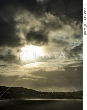 Dramatic sky at Portnoo Narin beach in County Donegal - Ireland 119395496