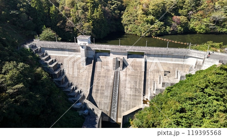 広島県三原市【野間川ダム】ドローン空撮_MNOMD_No26 119395568