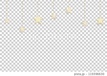 鏈條上懸掛著不同尺寸的木星符號的裝飾框架 119396630