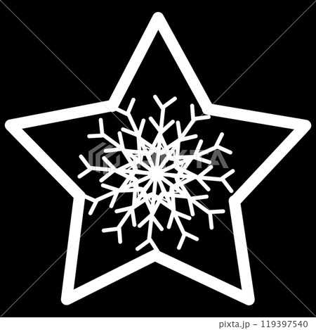 白の星と雪の結晶 白の星と雪の結晶 119397540