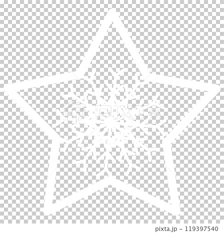 白の星と雪の結晶 白の星と雪の結晶 119397540