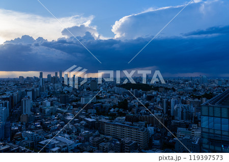 《東京都》東京都心のゲリラ豪雨 119397573