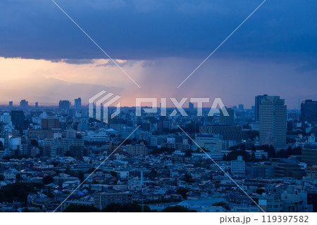 《東京都》東京都心のゲリラ豪雨 《東京都》東京都心のゲリラ豪雨 119397582