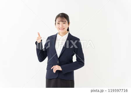 ビジネス 女性 サムズアップ ビジネス 女性 サムズアップ 119397716
