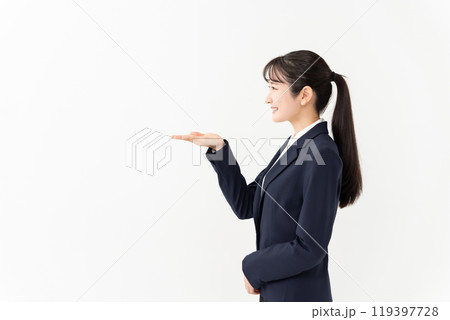 ビジネス 女性 手かざし ビジネス 女性 手かざし 119397728