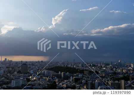 《東京都》東京都心のゲリラ豪雨 119397890