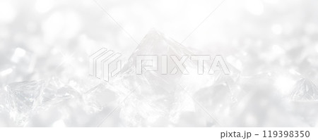 白い結晶の破片の背景 白い結晶の破片の背景 119398350