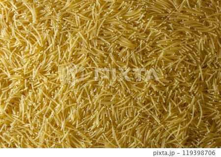 Uncooked Filini Pasta Background 119398706