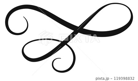 A black and white line with a curve that looks like a letter L 119398832