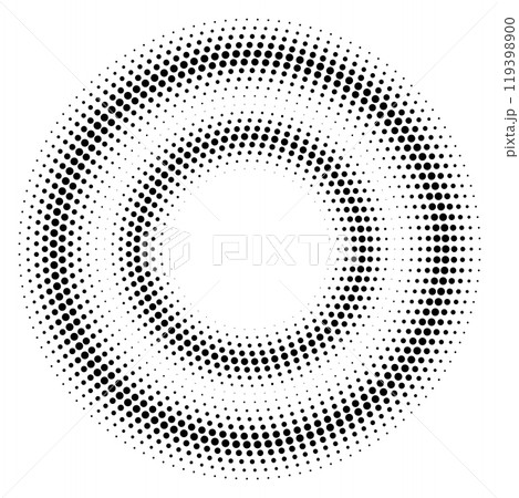 Halftone circle. Dot pattern texture. retro gradient 119398900