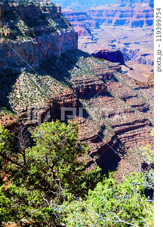 Hazy Sky Day At The Grand Canyon Arizona On Film Hazy Sky Day At The Grand Canyon Arizona On Film 119399754