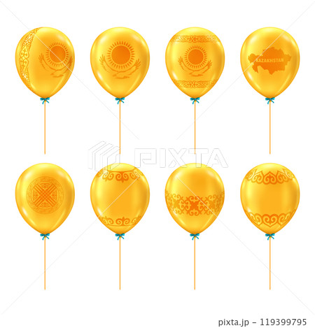 Balloons with traditional kazakh ornament 2 Balloons with traditional kazakh ornament 2 119399795