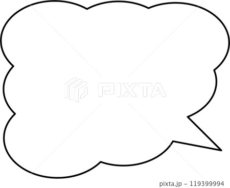 シンプルな吹き出し 119399994