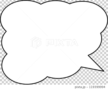 シンプルな吹き出し 119399994