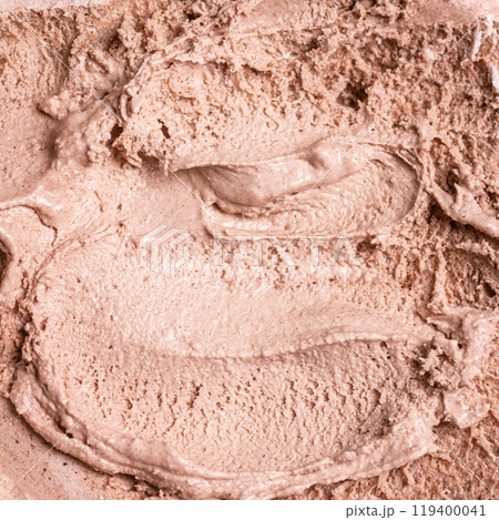 Chocolate ice cream texture 119400041