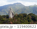四国八十八ヶ所霊場第51番札所「石手寺」にある弘法大師空海の石像 119400622