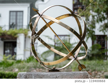 Large scale garden armillary sundial sphere with roman numerals Large scale garden armillary sundial sphere with roman numerals 119400668