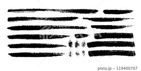 Set of vector brush strokes 119400787