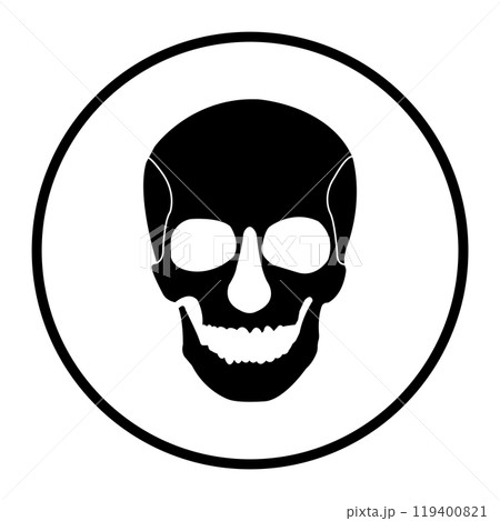Human skull icon Human skull icon 119400821