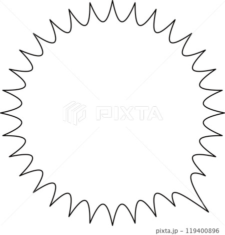 パンク吹き出し 119400896