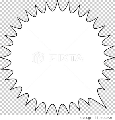 パンク吹き出し 119400896