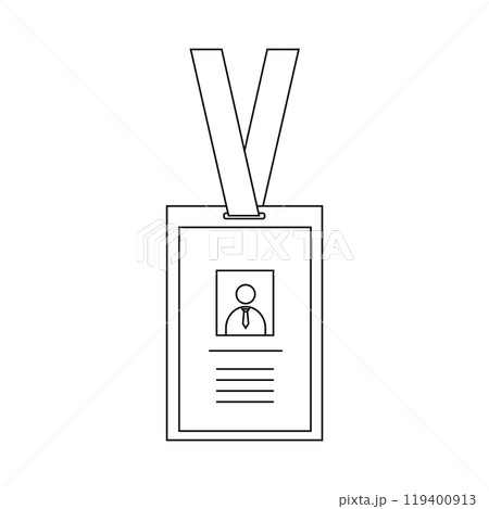 Identity card icon 119400913