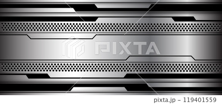 Abstract cyber technology futuristic metal black line power circle mesh geometric design creative background vector Abstract cyber technology futuristic metal black line power circle mesh geometric design creative background vector 119401559