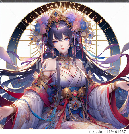galopine 女性の肖像 イラスト あけましておめでとうございます🙇‍♀️🎍✨ 2025年もどうぞ