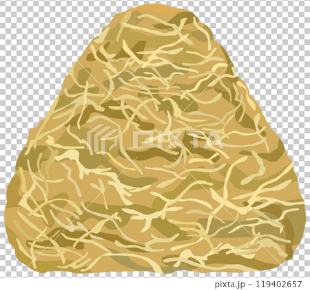 とろろ昆布おにぎりのイラスト ベクター素材 119402657