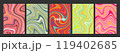 Abstract colorful interior posters set. 119402685