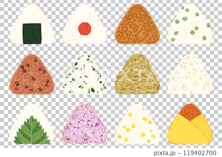 飯糰插畫集向量素材 飯糰插畫集向量素材 119402700
