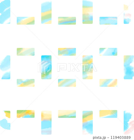 夕方の空を四角く切り取った折り紙その2 119403889